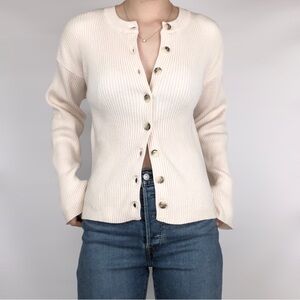 XLE The Label Paige Ribbed‎ Button Up Cardigan